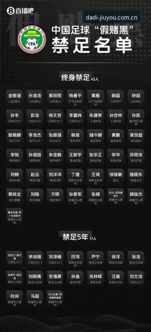 足协第三批禁足名单数据化详解：九游APP中的信息归档与核验